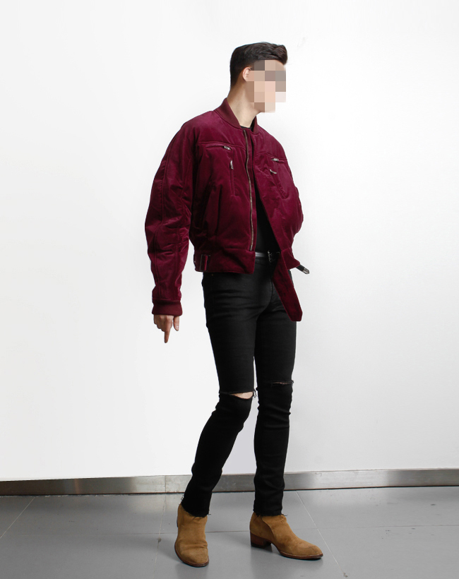 Represent deals velour bomber